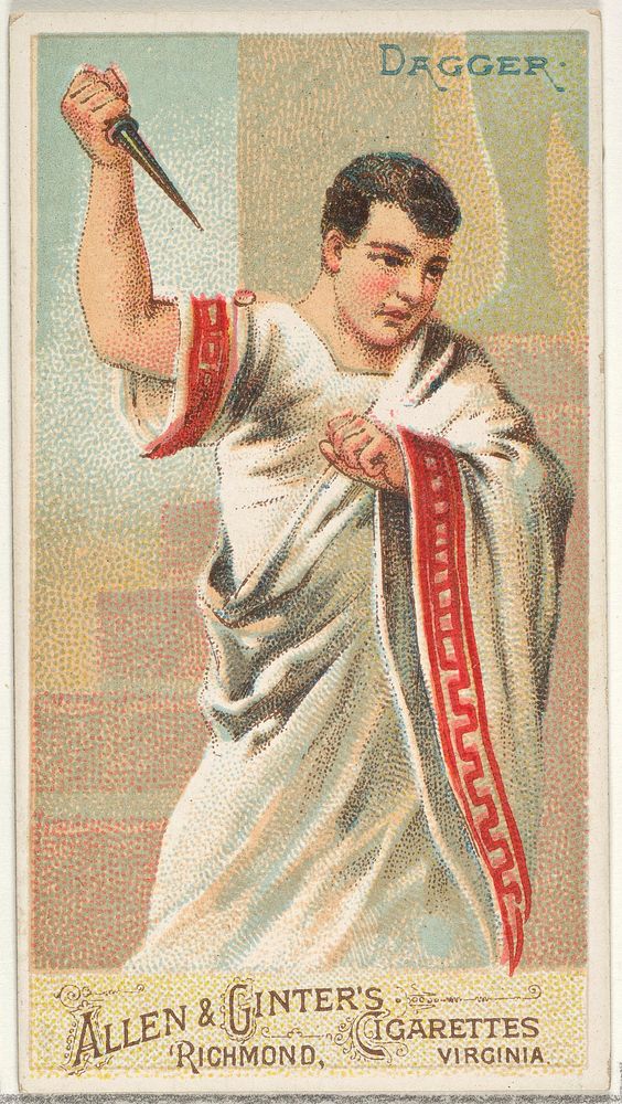 Dagger, from the Arms of All Nations series (N3) for Allen & Ginter Cigarettes Brands