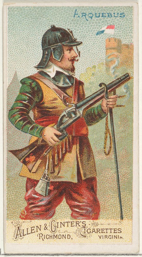 Arquebus, from the Arms of All Nations series (N3) for Allen & Ginter Cigarettes Brands issued by Allen & Ginter 