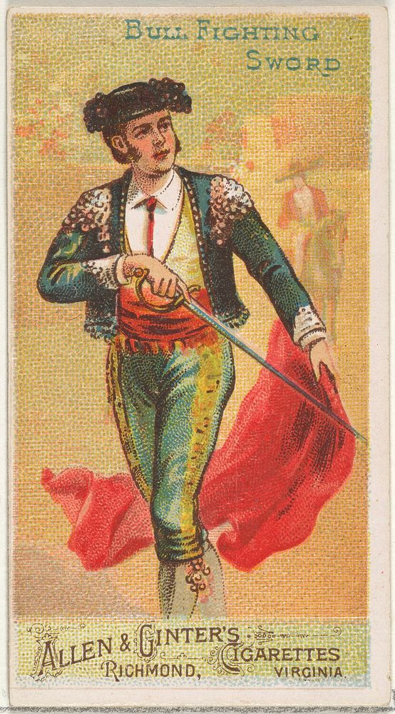 Bull Fighting Sword, from the Arms of All Nations series (N3) for Allen & Ginter Cigarettes Brands