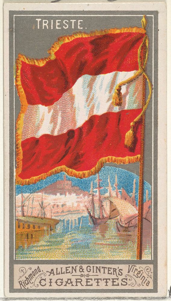 Trieste, from the City Flags series (N6) for Allen & Ginter Cigarettes Brands issued by Allen & Ginter 