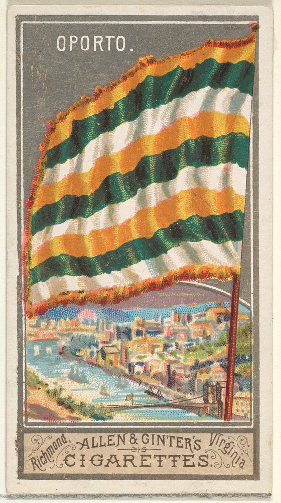 Oporto, from the City Flags series (N6) for Allen & Ginter Cigarettes Brands issued by Allen & Ginter 