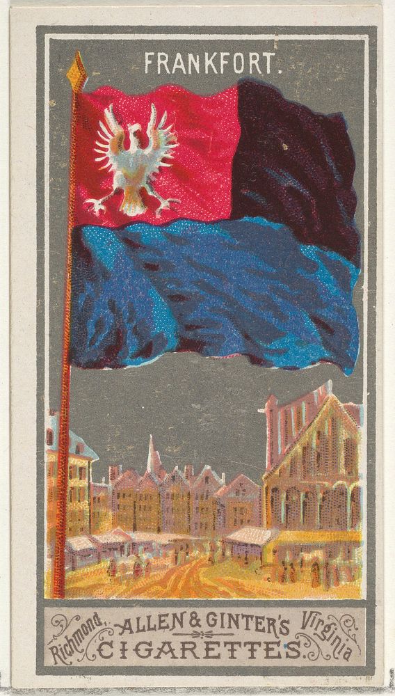 Frankfurt, from the City Flags series (N6) for Allen & Ginter Cigarettes Brands issued by Allen & Ginter 