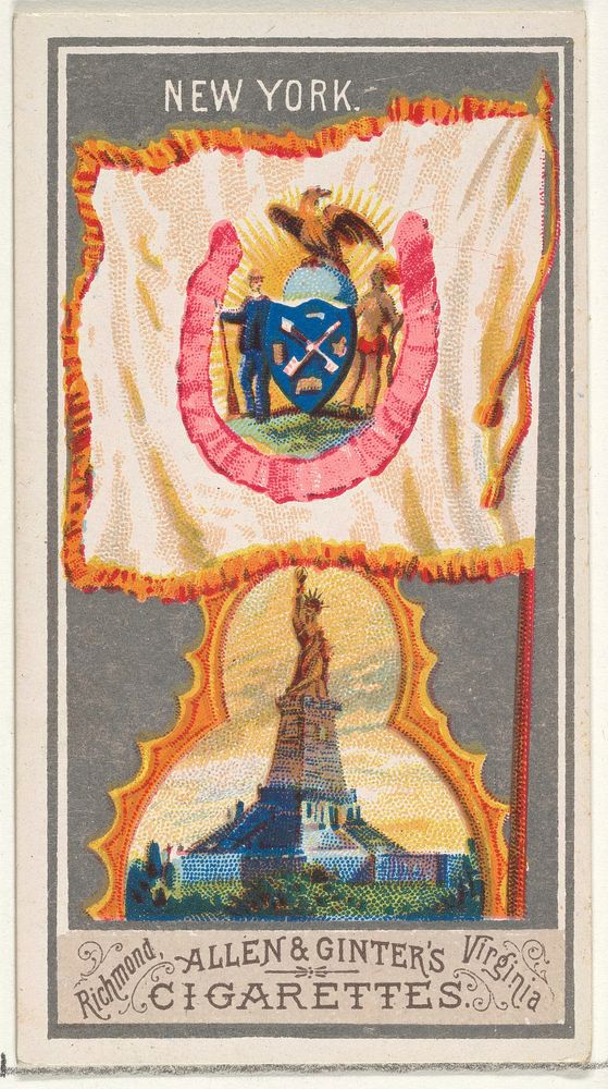 New York, from the City Flags series (N6) for Allen & Ginter Cigarettes Brands issued by Allen & Ginter 