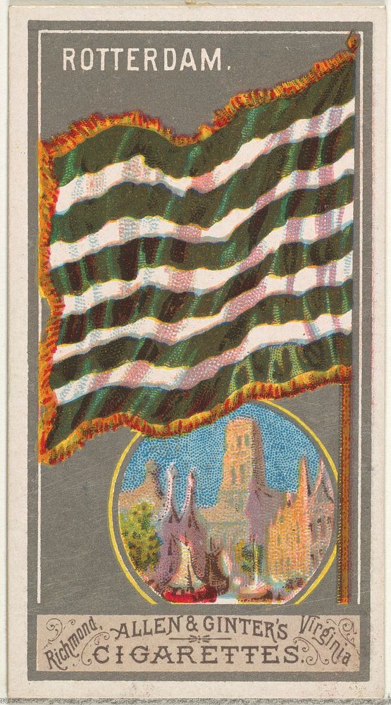 Rotterdam, from the City Flags series (N6) for Allen & Ginter Cigarettes Brands issued by Allen & Ginter 
