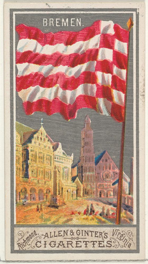 Bremen, from the City Flags series (N6) for Allen & Ginter Cigarettes Brands issued by Allen & Ginter 