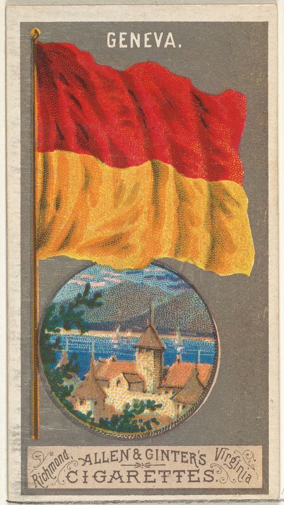 Geneva, from the City Flags series (N6) for Allen & Ginter Cigarettes Brands issued by Allen & Ginter 