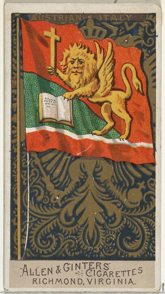 Austrian Italy, from Flags of All Nations, Series 2 (N10) for Allen & Ginter Cigarettes Brands issued by Allen & Ginter 
