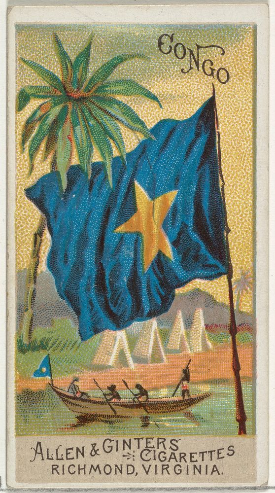 Congo, from Flags of All Nations, Series 2 (N10) for Allen & Ginter Cigarettes Brands issued by Allen & Ginter 
