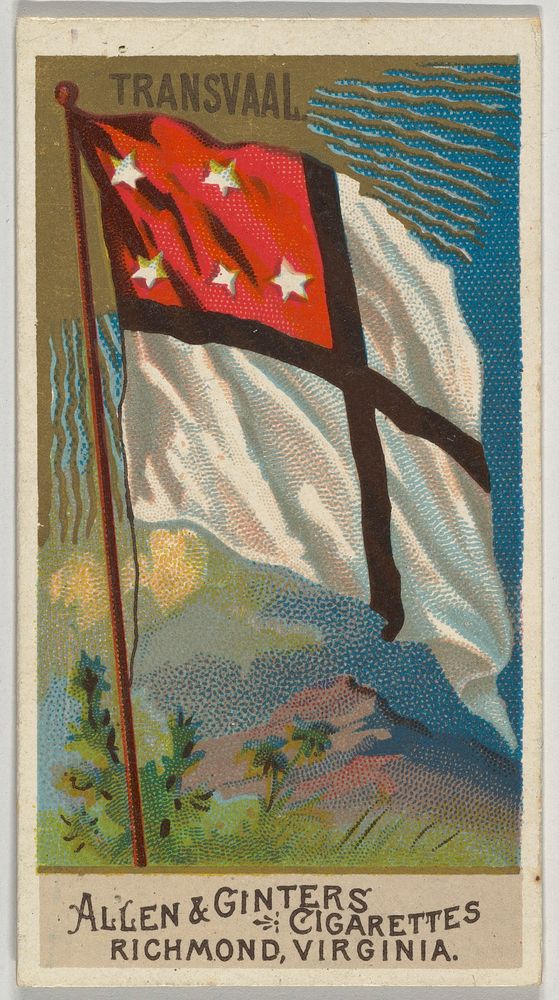 Transvaal, from Flags of All Nations, Series 2 (N10) for Allen & Ginter Cigarettes Brands issued by Allen & Ginter 