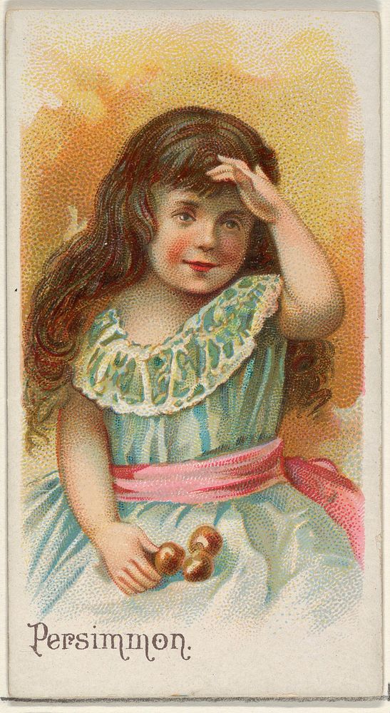 Persimmon, from the Fruits series (N12) for Allen & Ginter Cigarettes Brands issued by Allen & Ginter, George S. Harris &…
