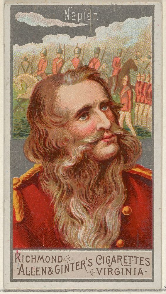 Napier, from the Great Generals series (N15) for Allen & Ginter Cigarettes Brands, issued by Allen & Ginter