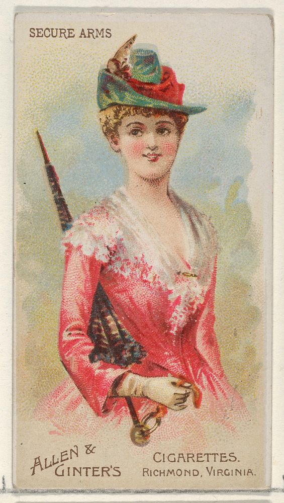 Secure Arms, from the Parasol Drills series (N18) for Allen & Ginter Cigarettes Brands issued by Allen & Ginter