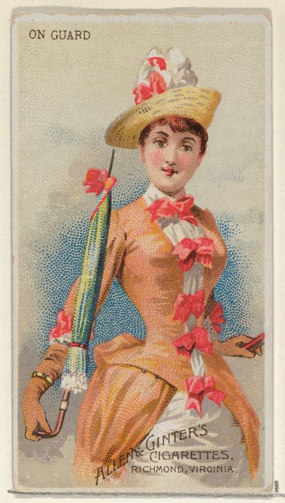 On Guard, from the Parasol Drills series (N18) for Allen & Ginter Cigarettes Brands