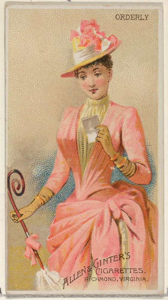 Orderly, from the Parasol Drills series (N18) for Allen & Ginter Cigarettes Brands issued by Allen & Ginter 