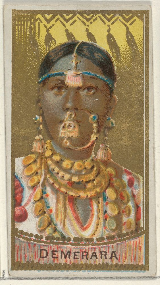 Demerara, from the Types of All Nations series (N24) for Allen & Ginter Cigarettes