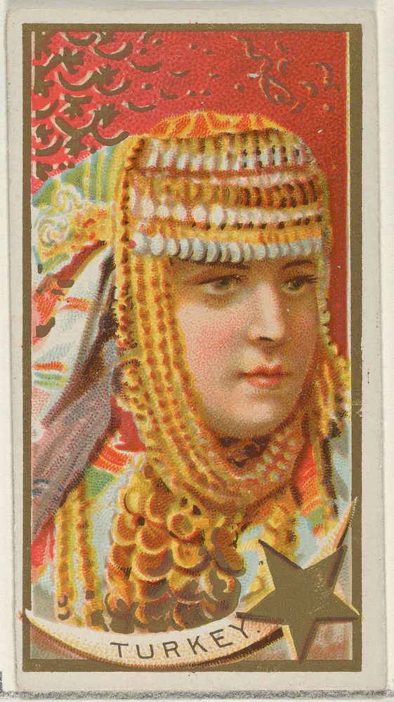 Turkey, from the Types of All Nations series (N24) for Allen & Ginter Cigarettes, issued by Allen & Ginter
