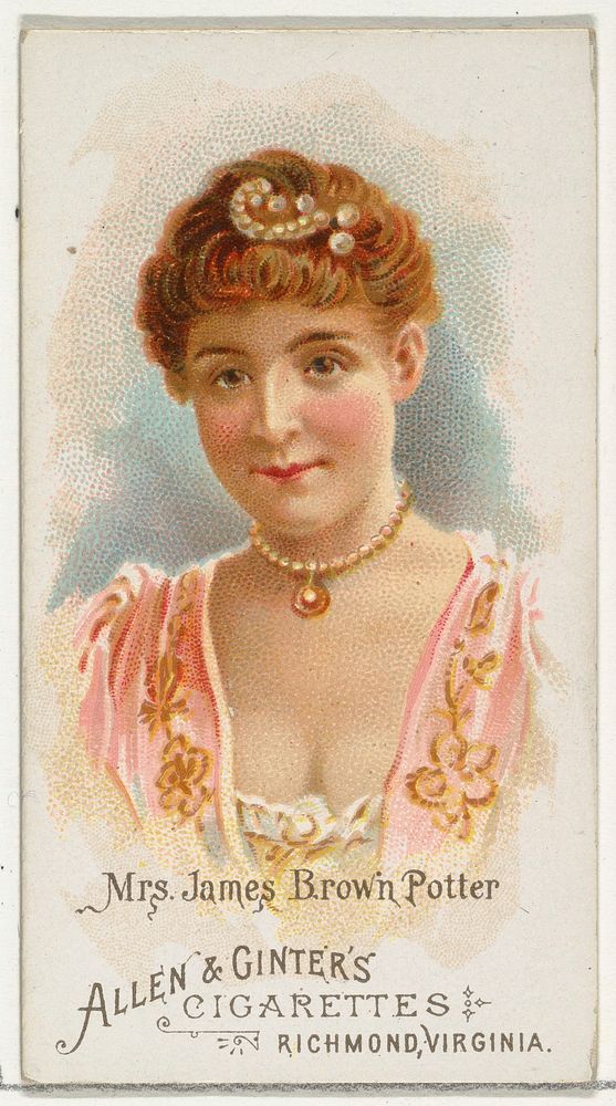 Mrs. James Brown Potter, from World's Beauties, Series 1 (N26) for Allen & Ginter Cigarettes issued by Allen & Ginter 