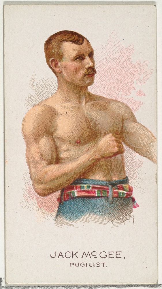Jack McGee, Pugilist, from World's Champions, Series 2 (N29) for Allen & Ginter Cigarettes issued by Allen & Ginter 