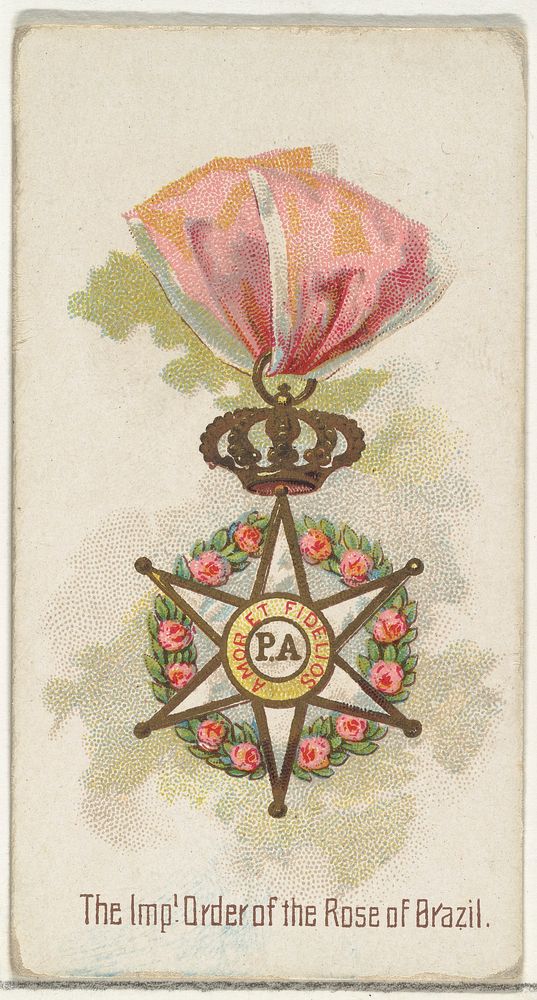 The Imperial Order of the Rose of Brazil, from the World's Decorations series (N30) for Allen & Ginter Cigarettes issued by…