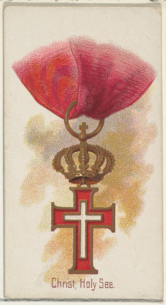 Christ, Holy See, from the World's Decorations series (N30) for Allen & Ginter Cigarettes issued by Allen & Ginter 