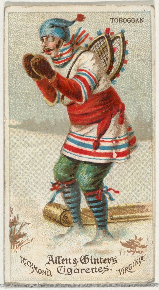 Toboggan, from World's Dudes series (N31) for Allen & Ginter Cigarettes