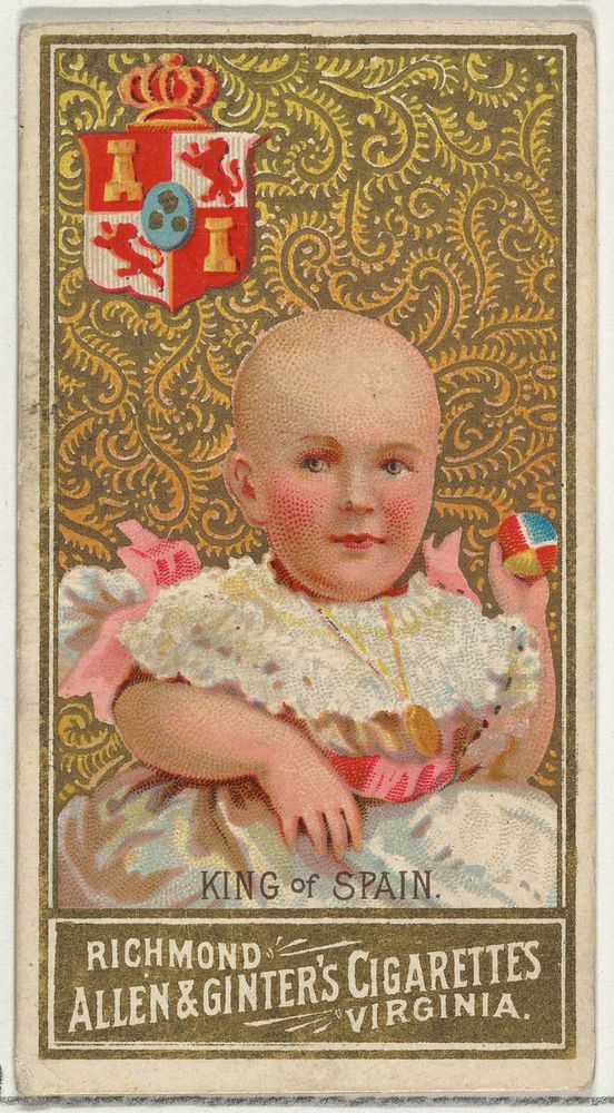 King of Spain, from World's Sovereigns series (N34) for Allen & Ginter Cigarettes