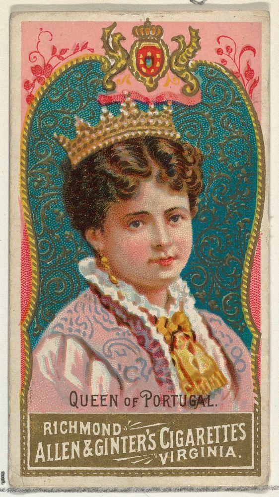 Queen of Portugal, from World's Sovereigns series (N34) for Allen & Ginter Cigarettes