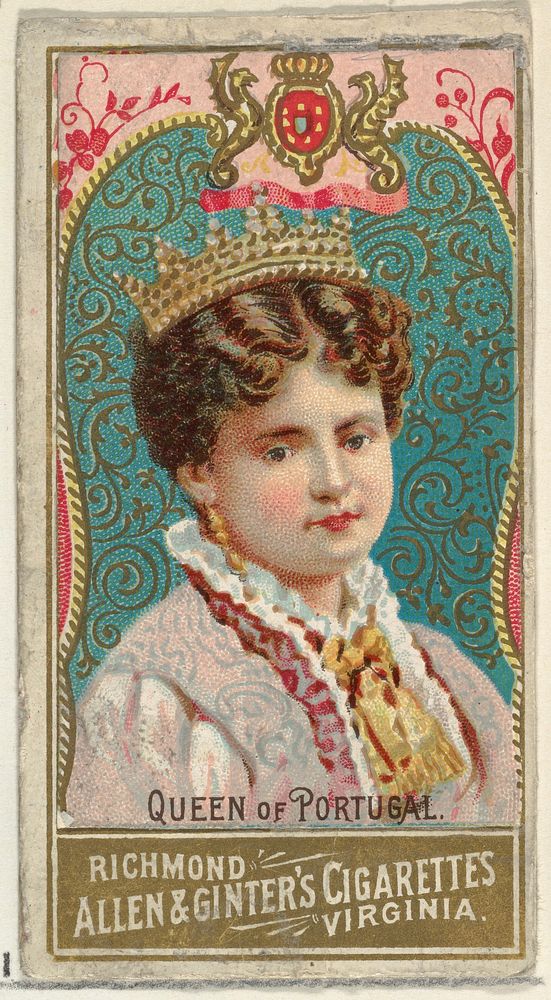 Queen of Portugal, from World's Sovereigns series (N34) for Allen & Ginter Cigarettes