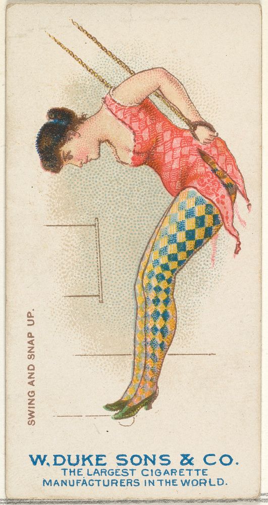 Swing and Snap Up, from the Gymnastic Exercises series (N77) for Duke brand cigarettes