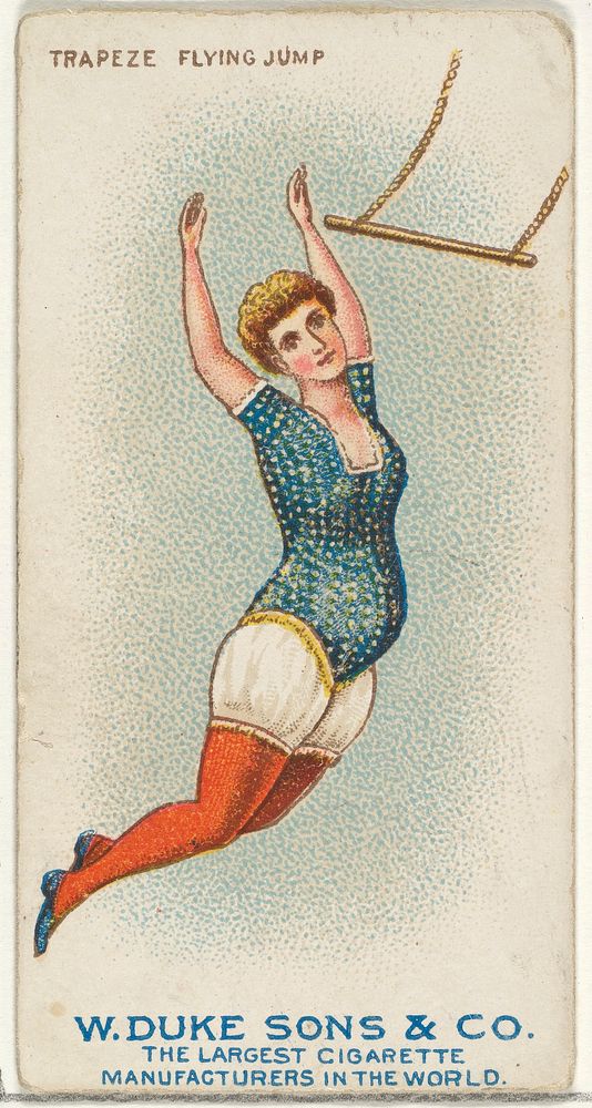 Trapeze, Flying Jump, from the Gymnastic Exercises series (N77) for Duke brand cigarettes