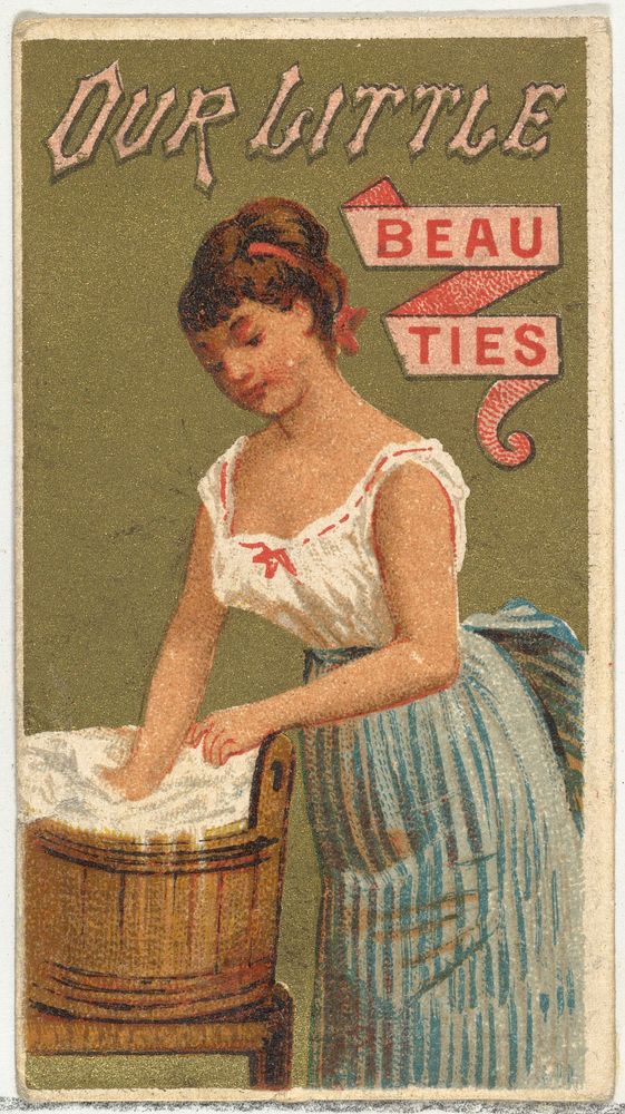 From the Girls and Children series (N58) promoting Our Little Beauties Cigarettes for Allen & Ginter brand tobacco products…