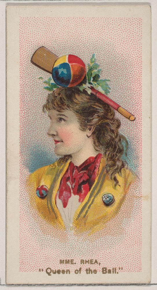 Mme. Rhea as Queen of the Ball," from the series Fancy Dress Ball Costumes (N73) for Duke brand cigarettes issued by W.…