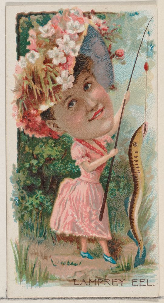 Lamprey Eel, from the series Fishers and Fish (N74) for Duke brand cigarettes issued by W. Duke, Sons & Co.