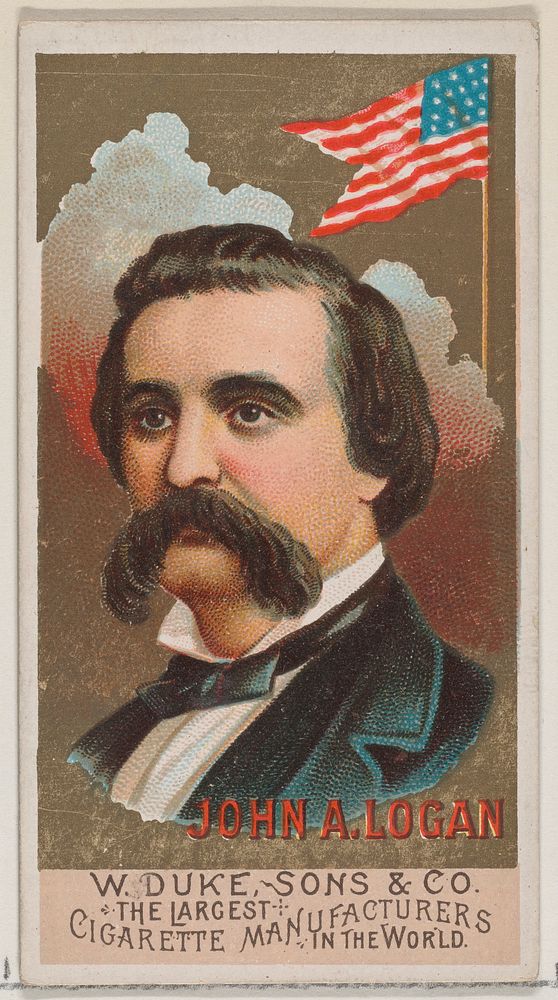 John A. Logan, from the series Great Americans (N76) for Duke brand cigarettes issued by W. Duke, Sons & Co.