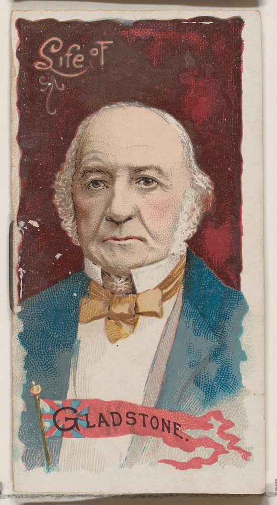 Life of William Ewart Gladstone, from the Histories of Poor Boys and Famous People series of booklets (N79) for Duke brand…