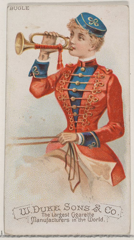 Bugle, from the Musical Instruments series (N82) for Duke brand cigarettes