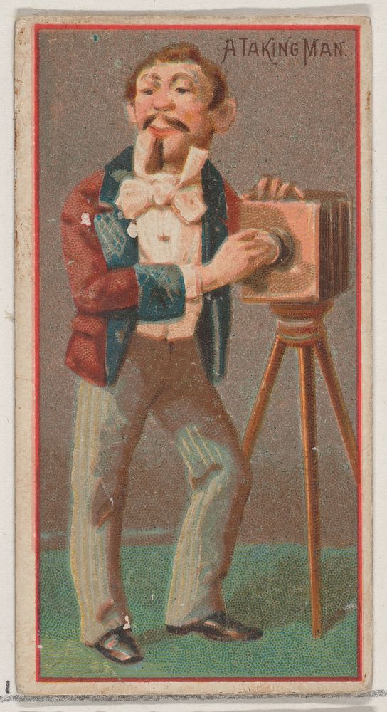 A Taking Man, from the Jokes series (N87) for Duke brand cigarettes, issued by W. Duke, Sons & Co.