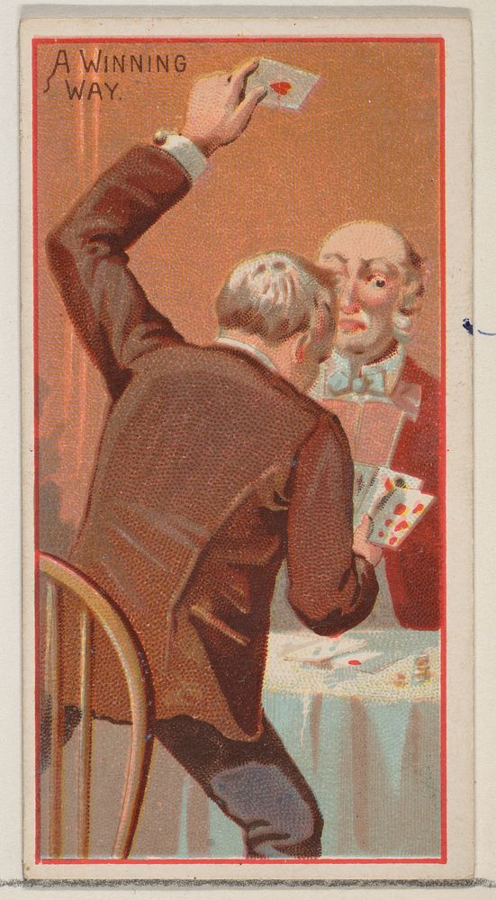 A Winning Way, from the Jokes series (N87) for Duke brand cigarettes issued by Allen & Ginter, George S. Harris & Sons…