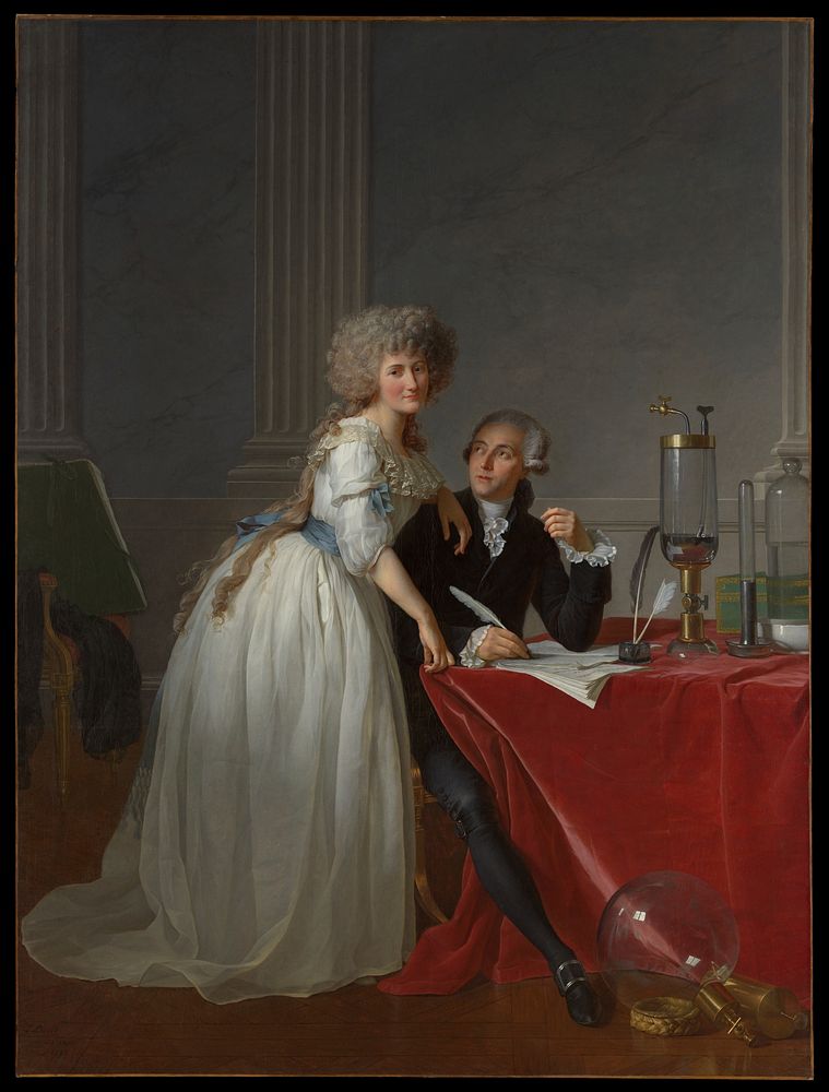 Antoine Laurent Lavoisier (1743–1794) and Marie Anne Lavoisier (Marie Anne Pierrette Paulze, 1758–1836) by Jacques Louis…