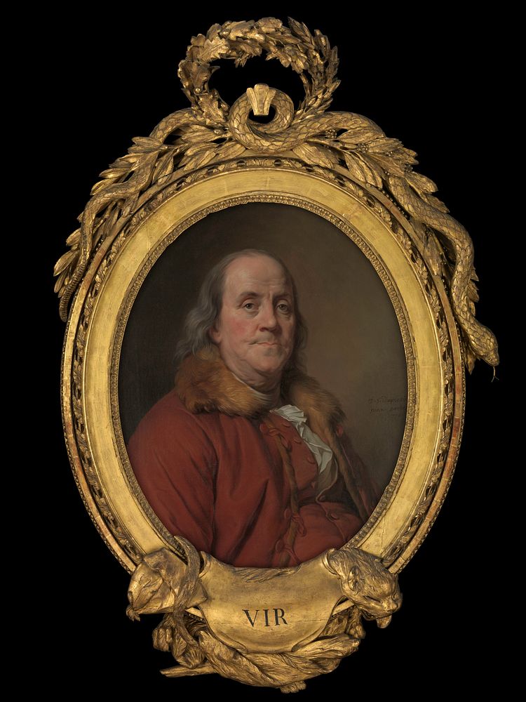 Benjamin Franklin (1706&ndash;1790) by Joseph Siffred Duplessis