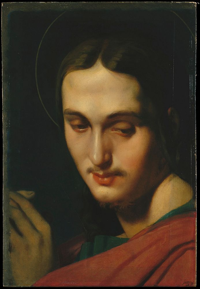 Head of Saint John the Evangelist by Jean Auguste Dominique Ingres