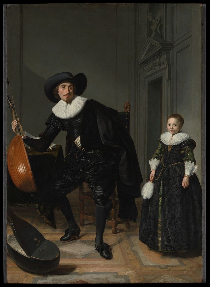 A Musician and His Daughter by Thomas de Keyser