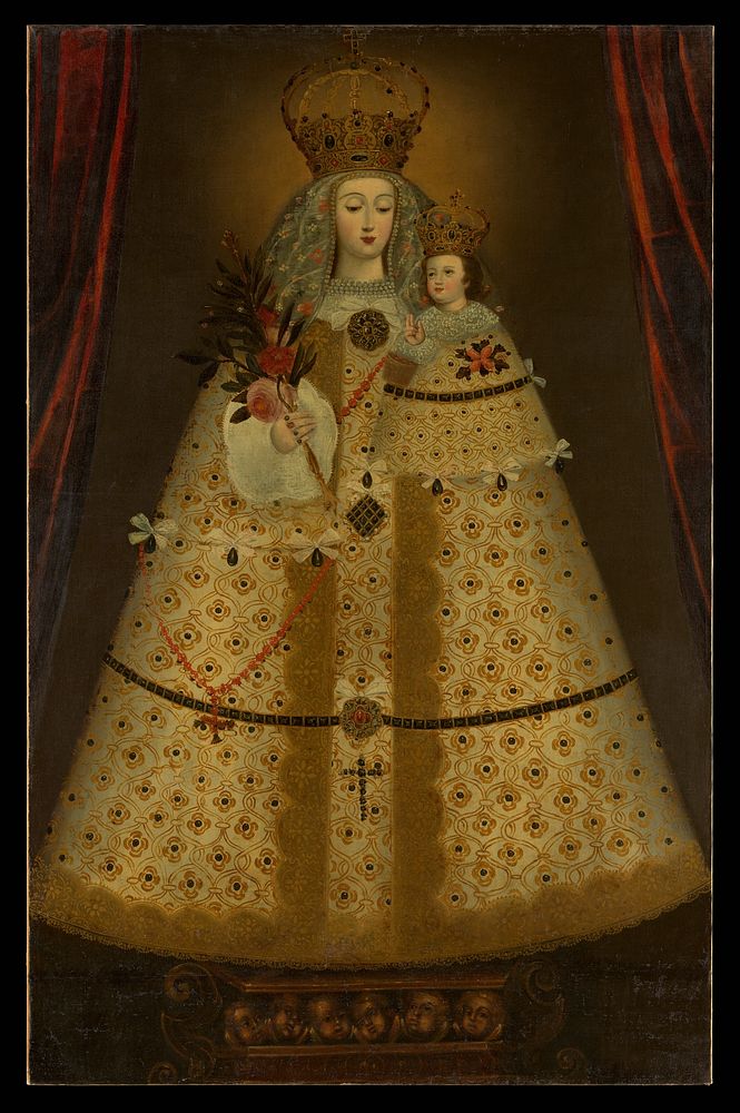 Our Lady of Gu&aacute;pulo by Peruvian (Cuzco) Painter