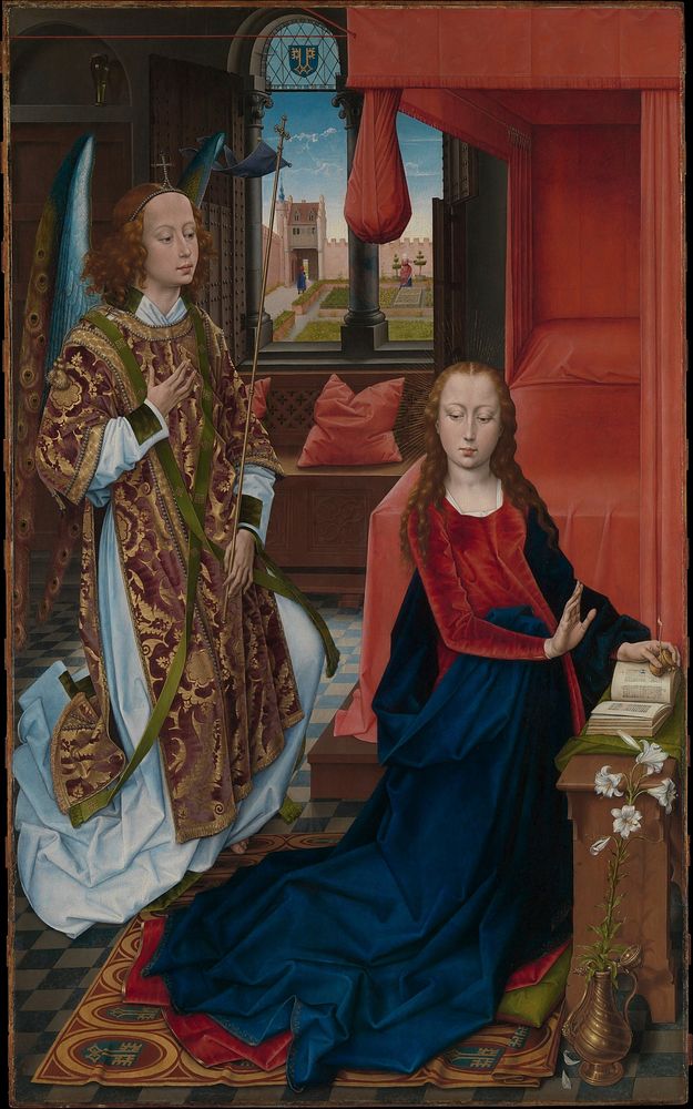 The Annunciation  by Hans Memling