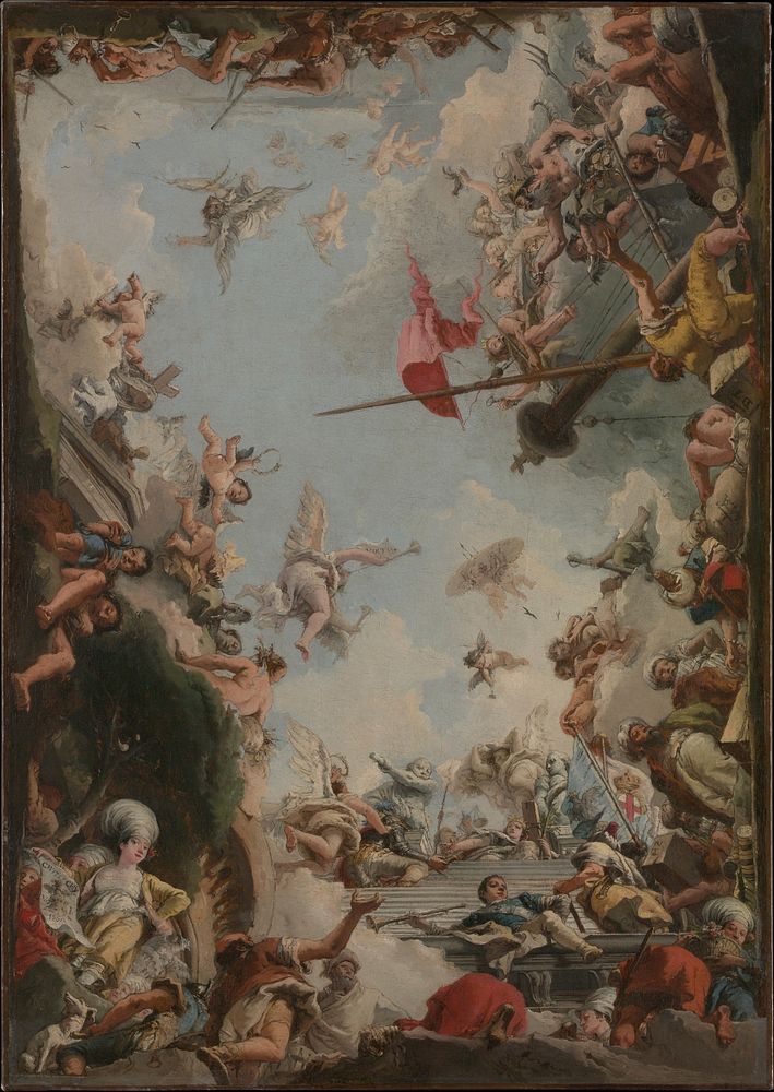 The Glorification of the Giustiniani Family  by Giovanni Domenico Tiepolo