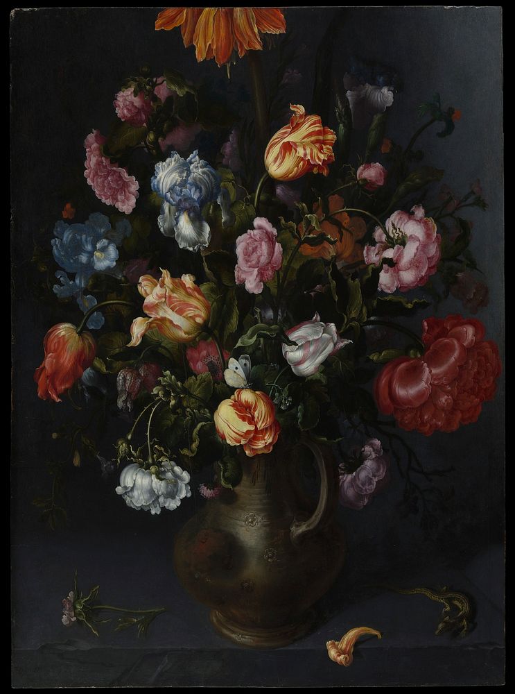 A Vase with Flowers by Jacob Vosmaer