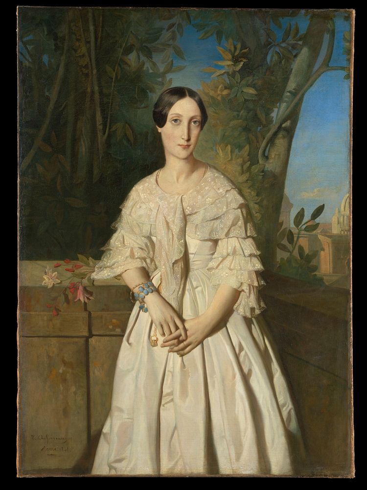 Comtesse de La Tour-Maubourg (Marie-Louise-Charlotte-Gabrielle Thomas de Pange, 1816&ndash;1850) by Th&eacute;odore…