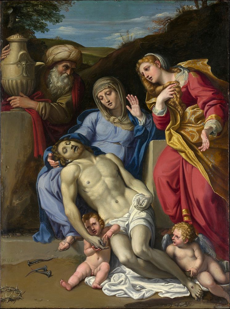 The Lamentation by Domenichino (Domenico Zampieri)