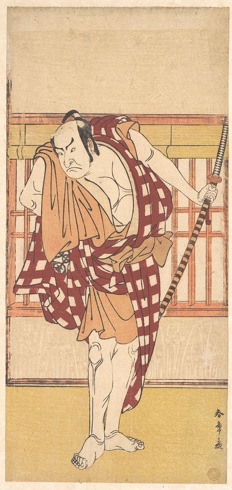 The Actor Nakamura Nakazo as a Kyokaku by Katsukawa Shunshō