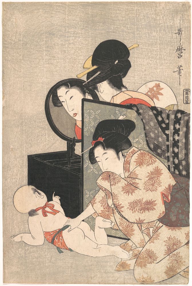 Mother and Child by Utamaro Kitagawa (1754–1806)